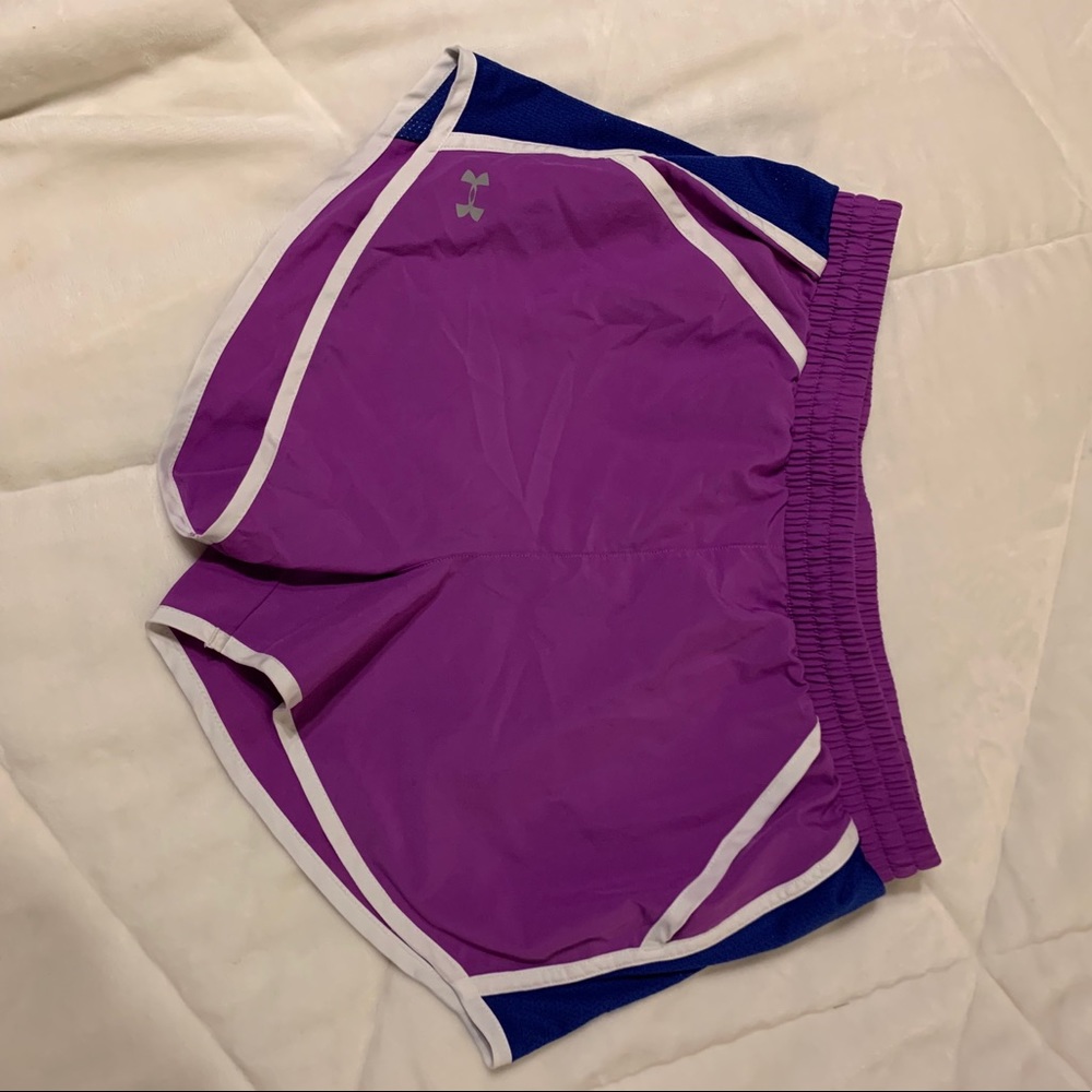 Purple UnderArmour Shorts WITH POCKETS